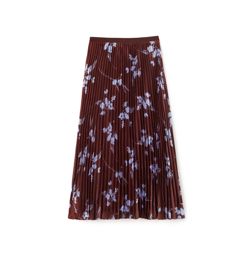 Cartolina Claudia Skirt - Upstate Floral In Espresso