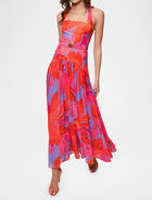 Hutch Aza Dress - Purple Watercolor Gardenia