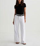 AG Jeans Saige Wide Leg Crop - Gallery White