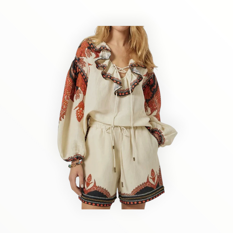 Scarlett Poppies Sabrina Top - Burnt Orange