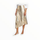 A.L.C. Tori Pleated Asymmetric Skirt - Gold
