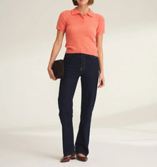 Naadam Cashmere Featherweight Short Sleeve Polo - Nectar