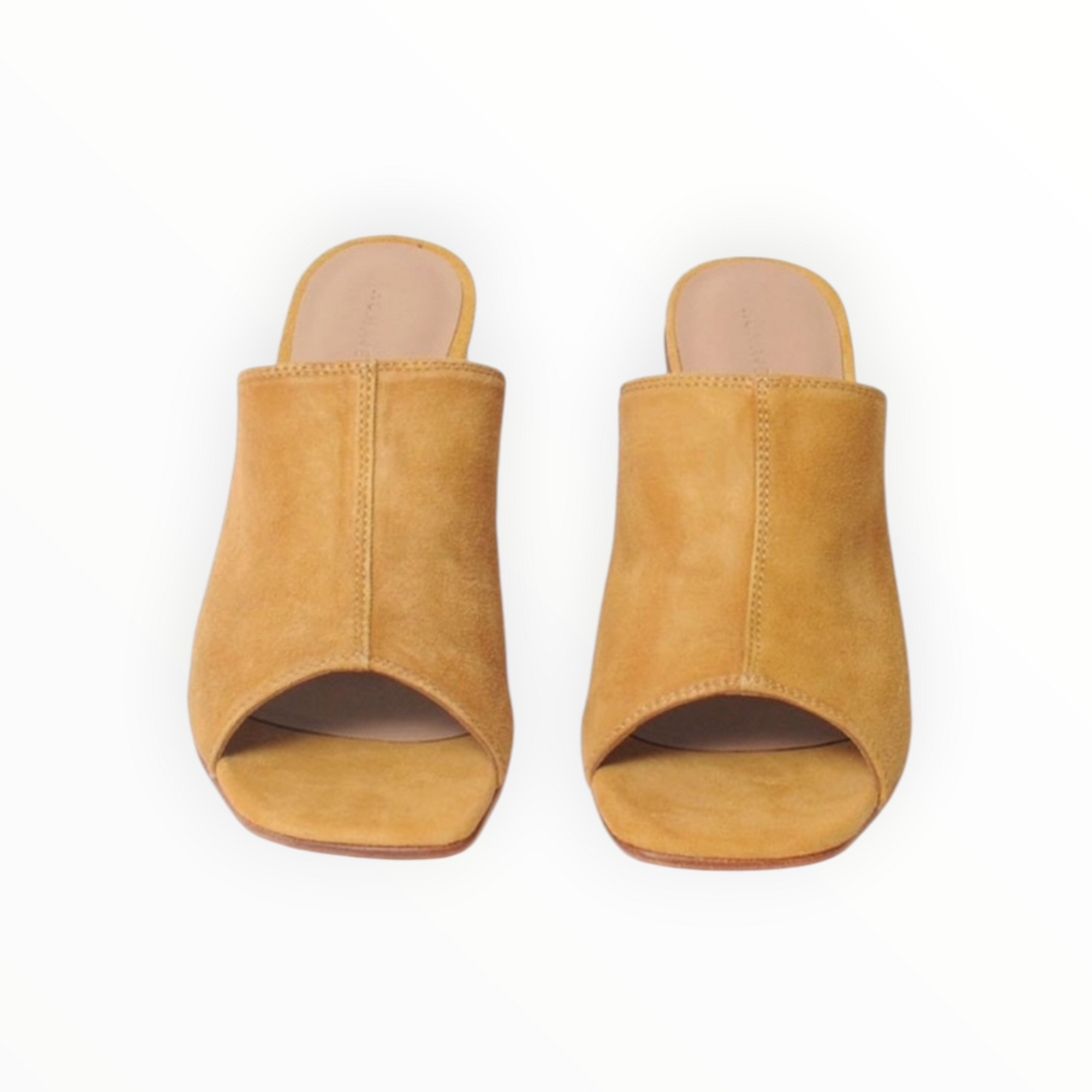 Huma Blanco Lara Suede Mule - Mustard