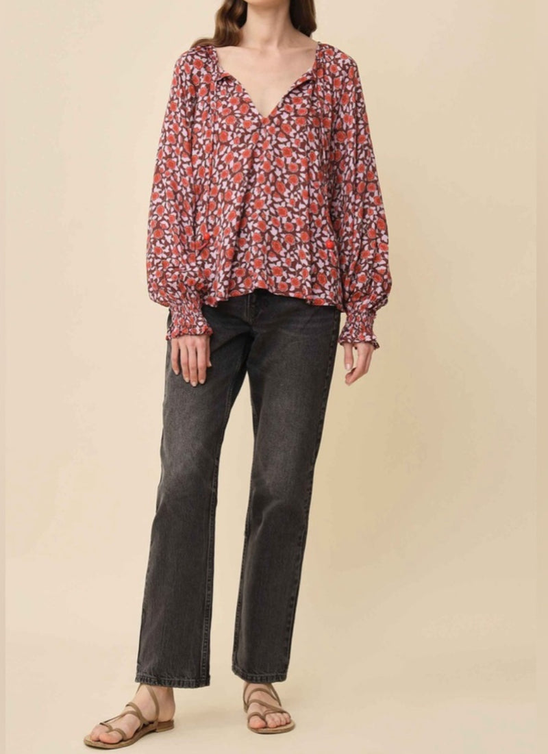 Omika Riviera Blouse - Felice Plum