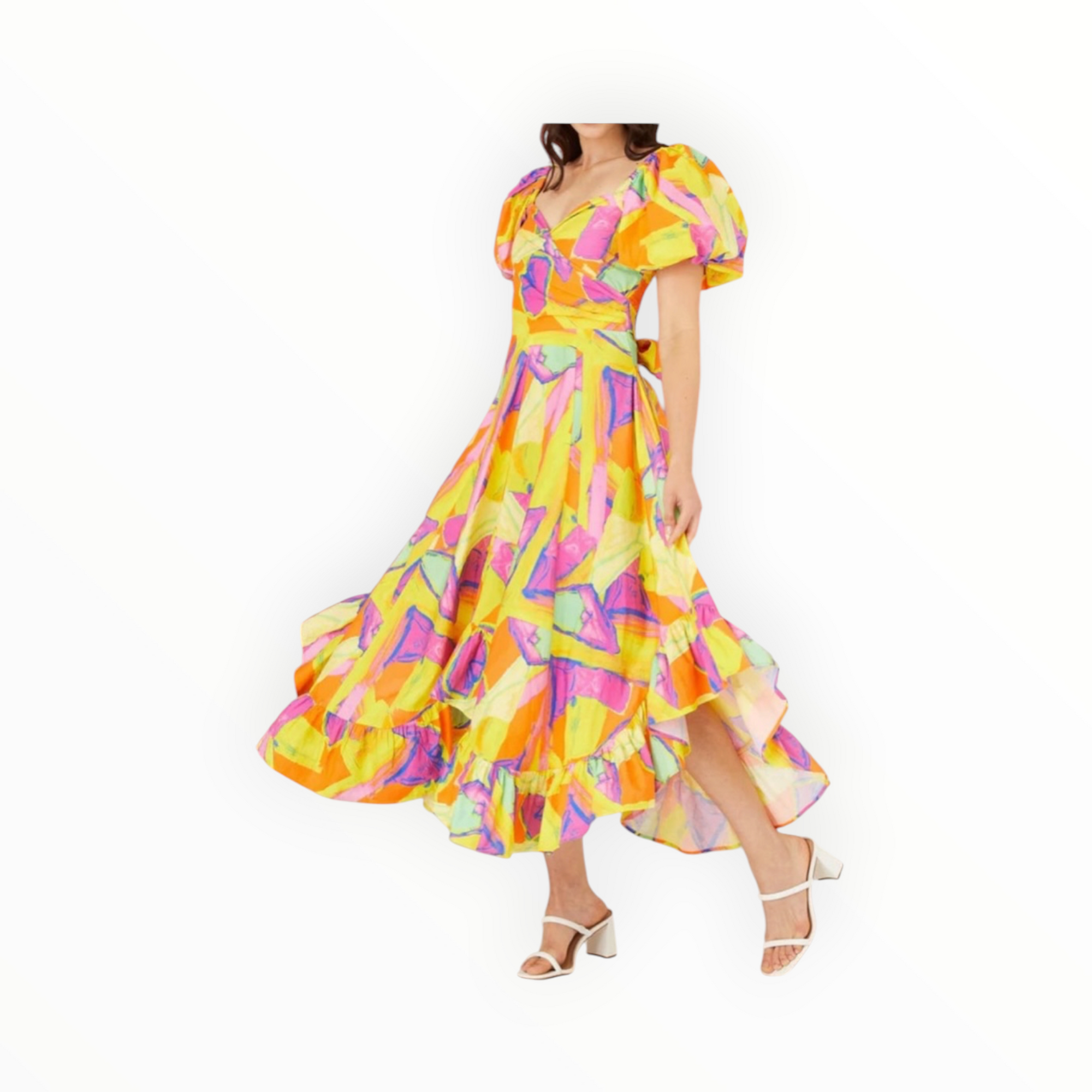 Alivia Laura Dress - Colorblock Multi