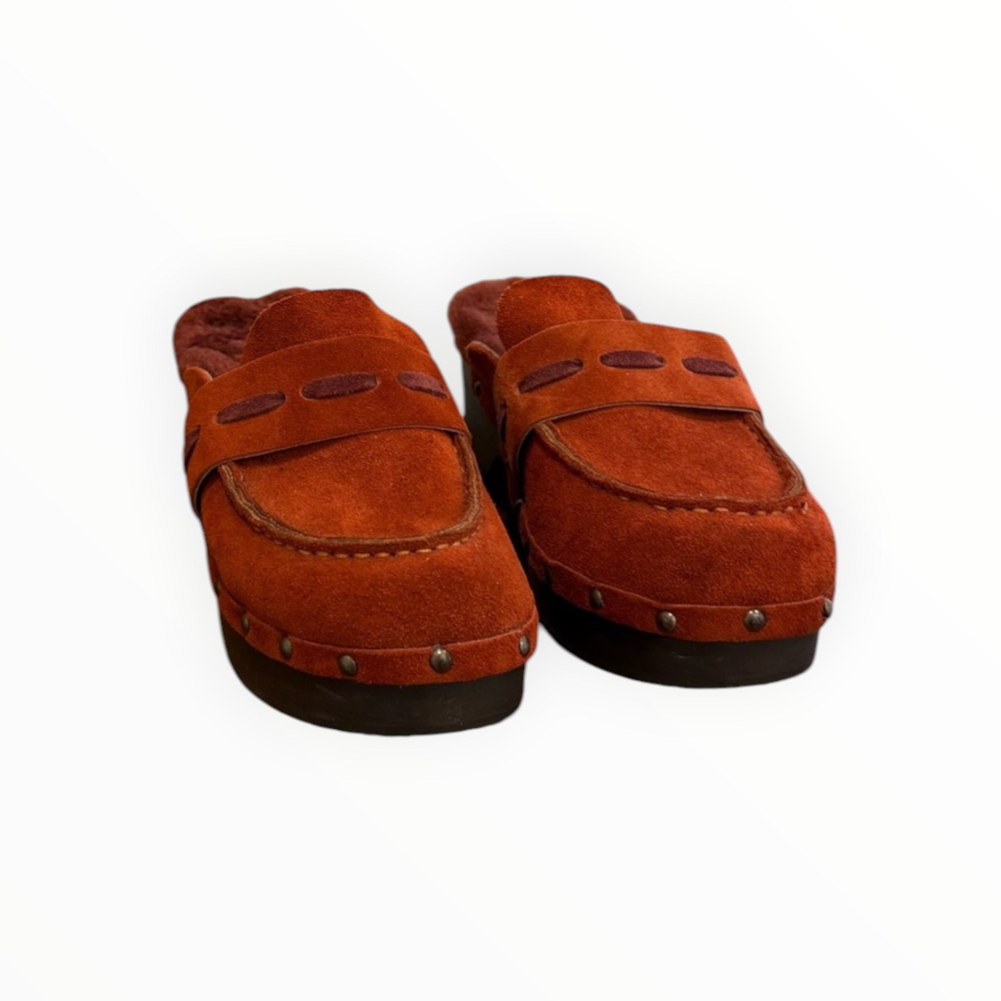 ANTiDOTi Suede Moky Clog - Rust