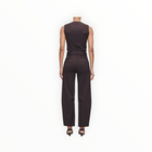 DL1961 Miro Barrel High Rise 28" Pants - Brown/Blue Stripe