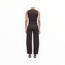 DL1961 Miro Barrel High Rise 28" Pants - Brown/Blue Stripe