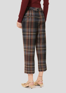 Tara Jarmon Piper Pants - Midnight Blue Tartan