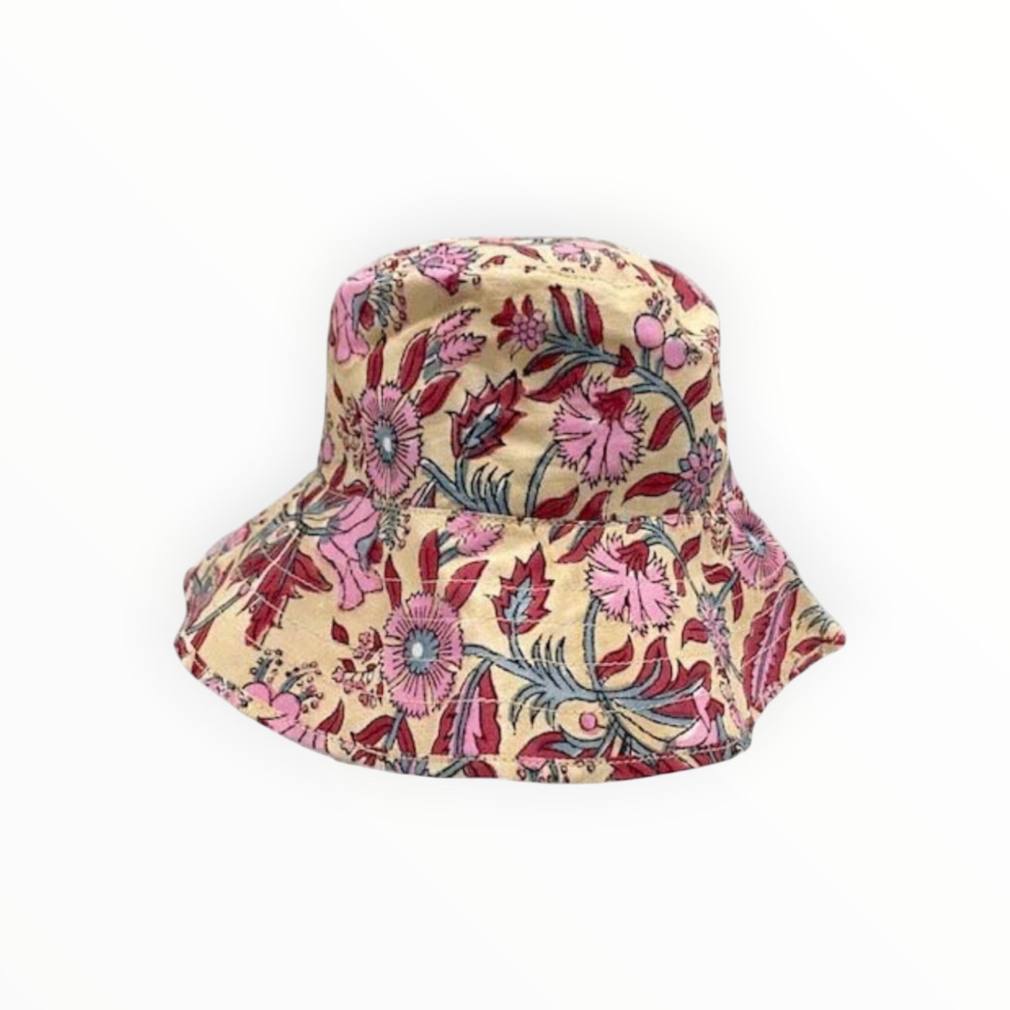 Hat Attack Printed Floral Bucket Hat - Fuchsia