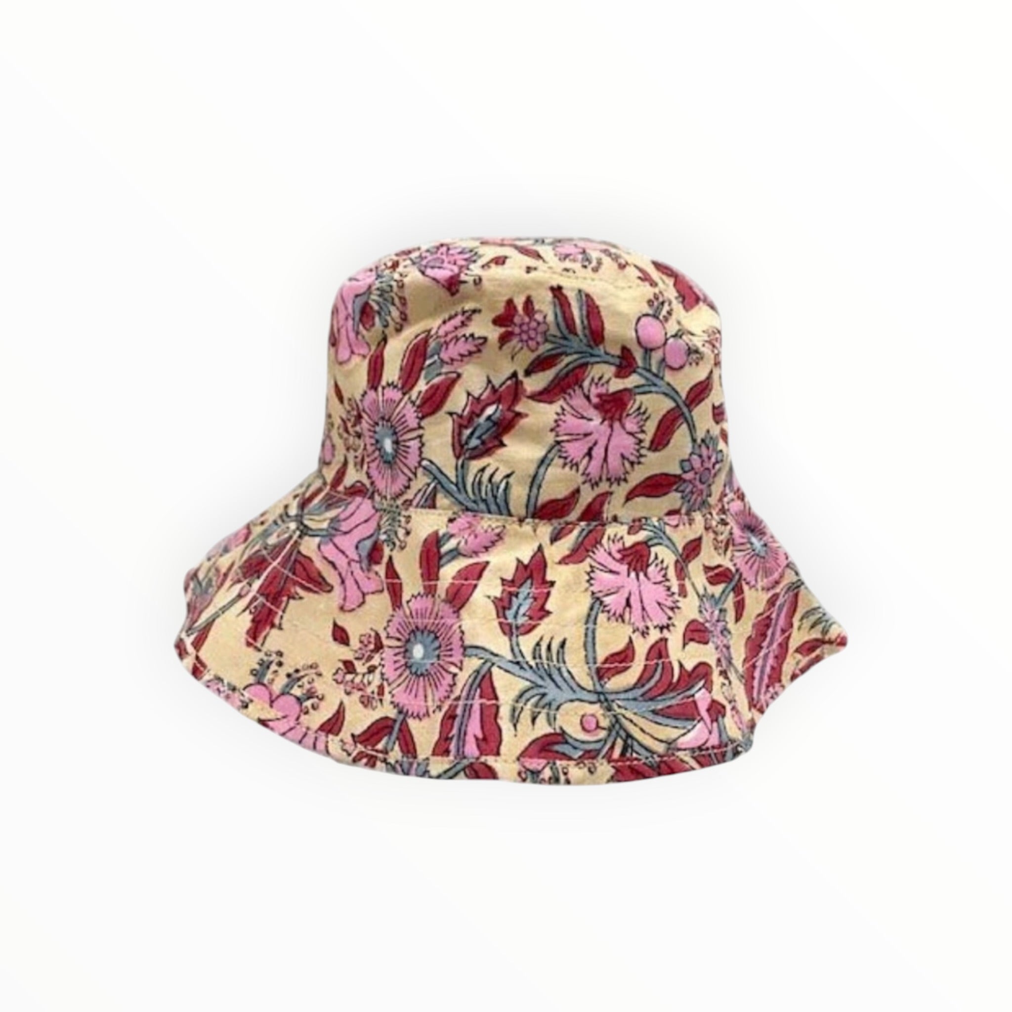 Hat Attack Printed Floral Bucket Hat - Fuchsia
