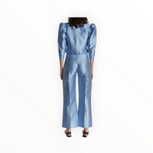 DESTREE Niagara Satin Flared Pants - Blue