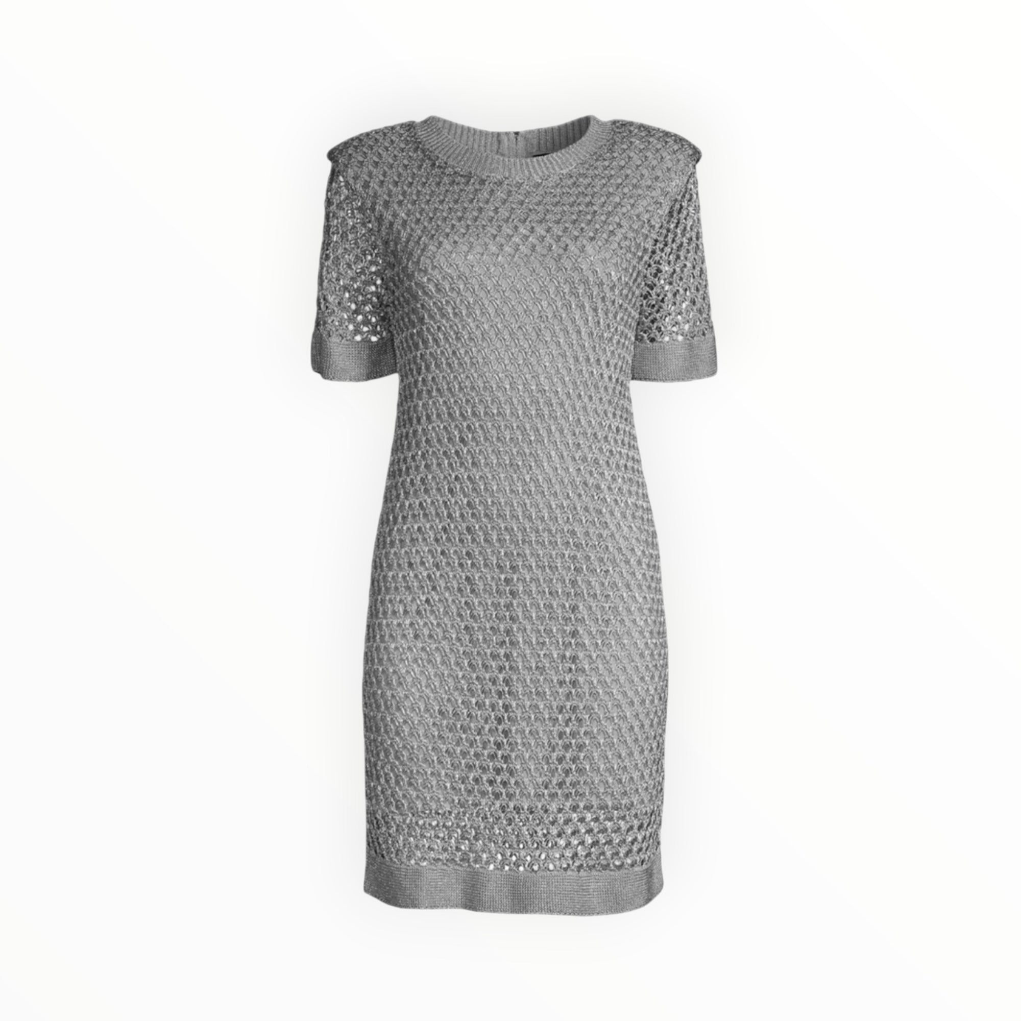 Milly Sinclair Metallic Crochet Dress