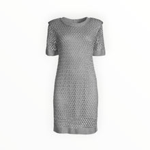 Milly Sinclair Metallic Crochet Dress