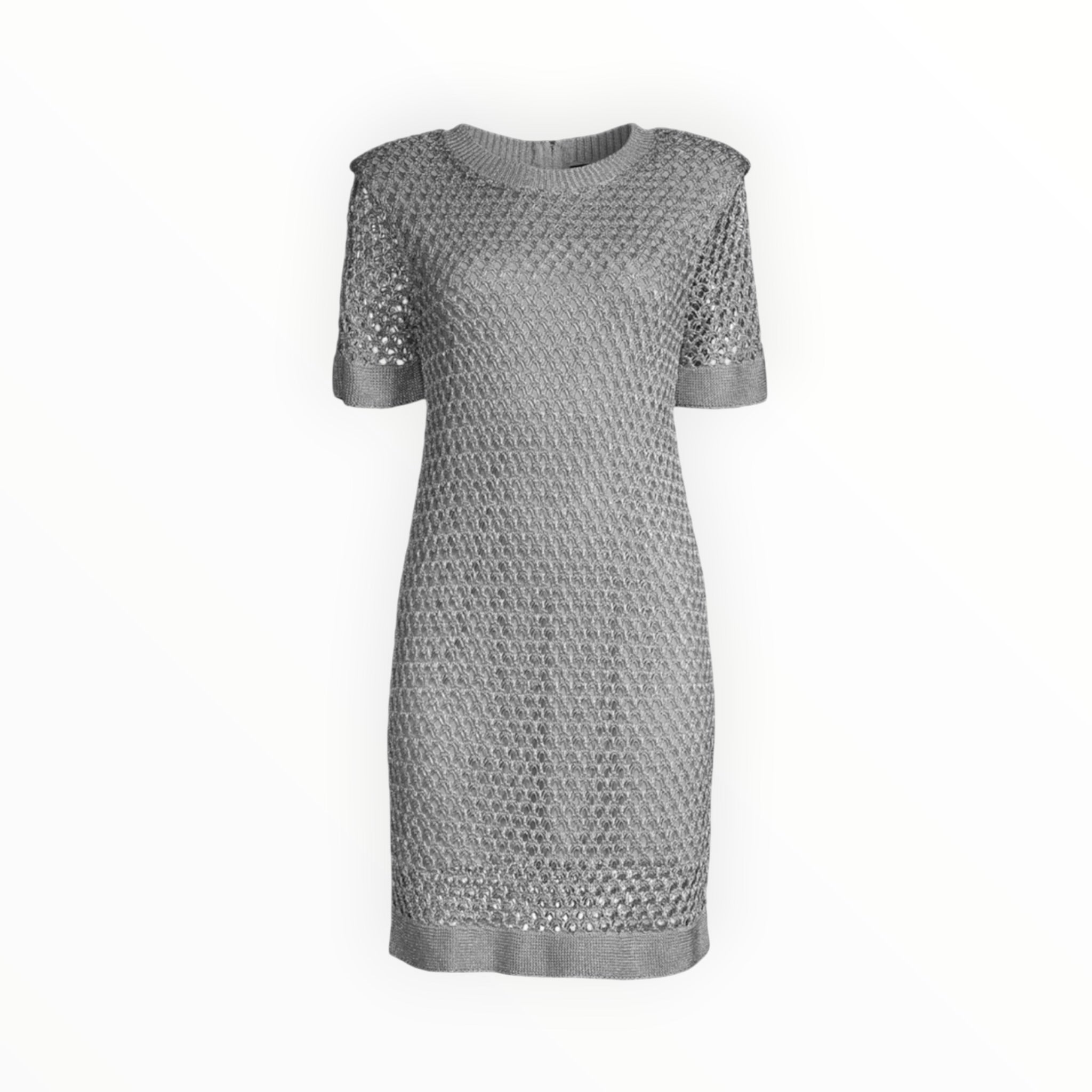 Milly Sinclair Metallic Crochet Dress
