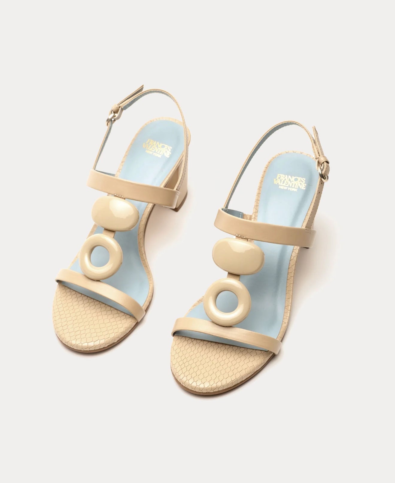 Frances Valentine Bianca Heel - Natural