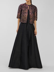 Kay Unger Matilda Evening Jacket - Carbon Multi