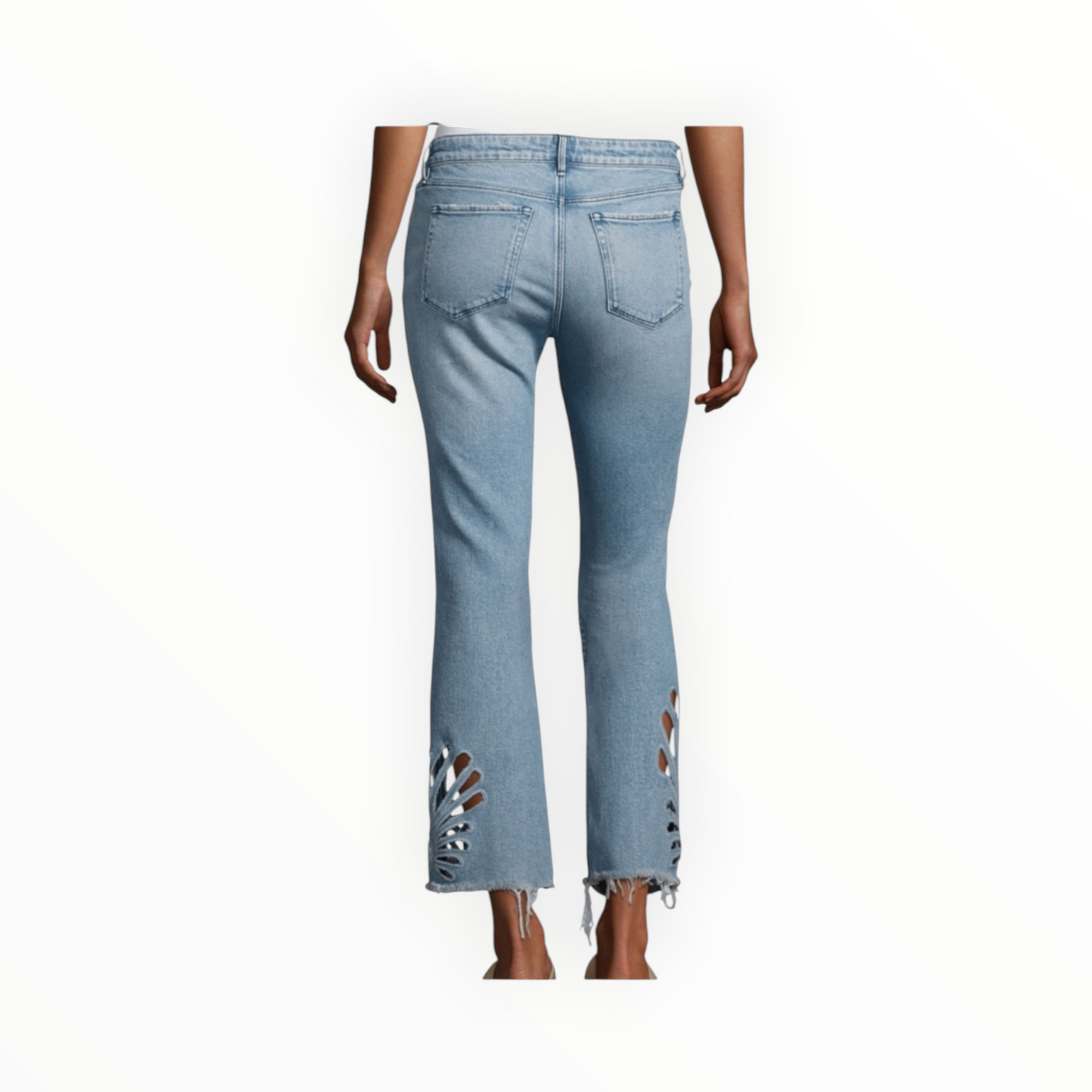 3x1 Freja Crop Bell Jeans - Elkhorn