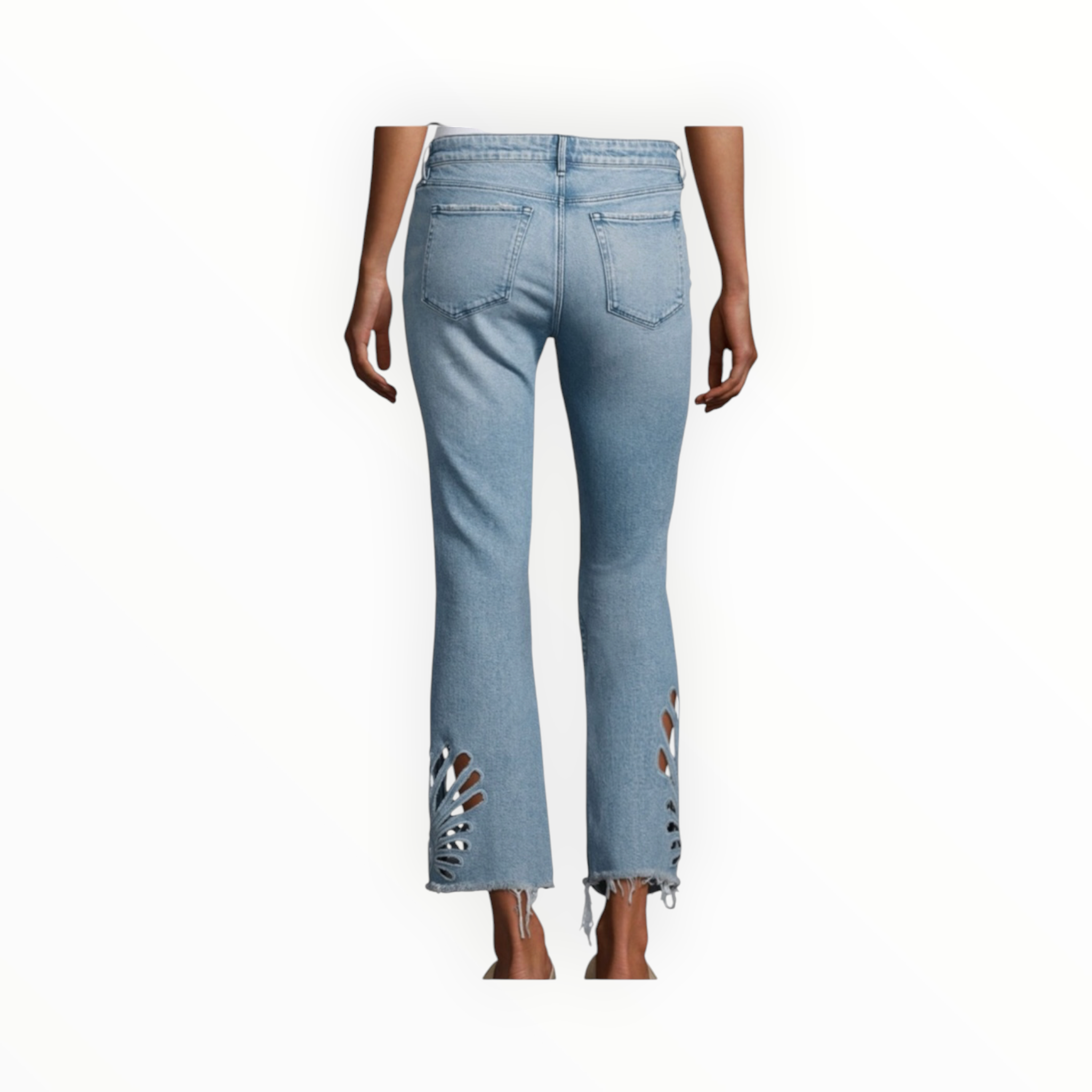 3x1 Freja Crop Bell Jeans - Elkhorn