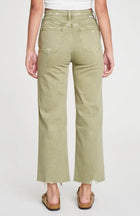 The Daze Pleaser High Rise Wide Ankle - Matcha