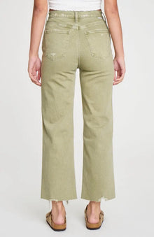 The Daze Pleaser High Rise Wide Ankle - Matcha