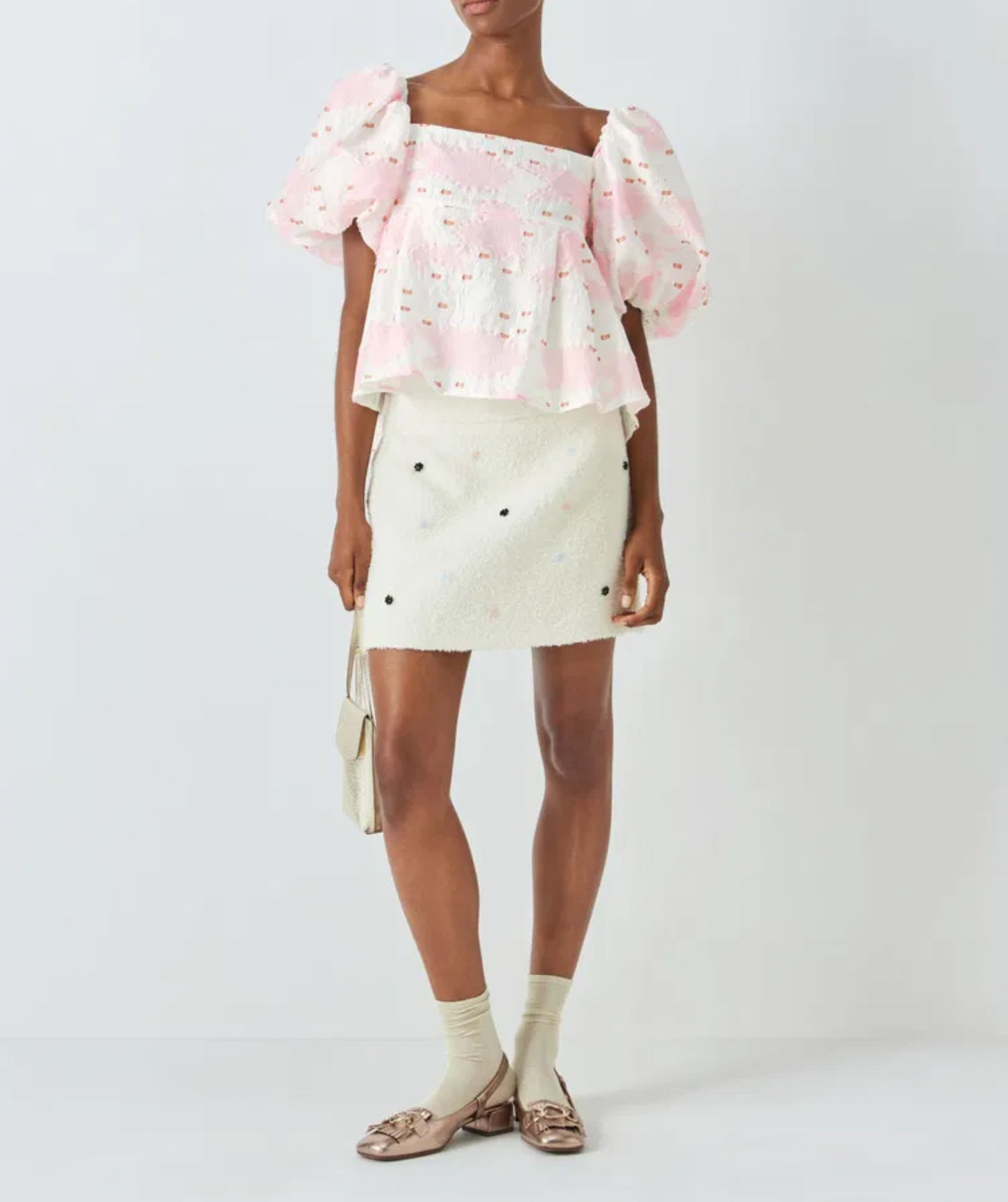 Sister Jane Venus Jacquard Top - Coral