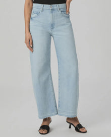 Paige Arellia Ankle Jeans With Wide Undone Hem - Fernanda