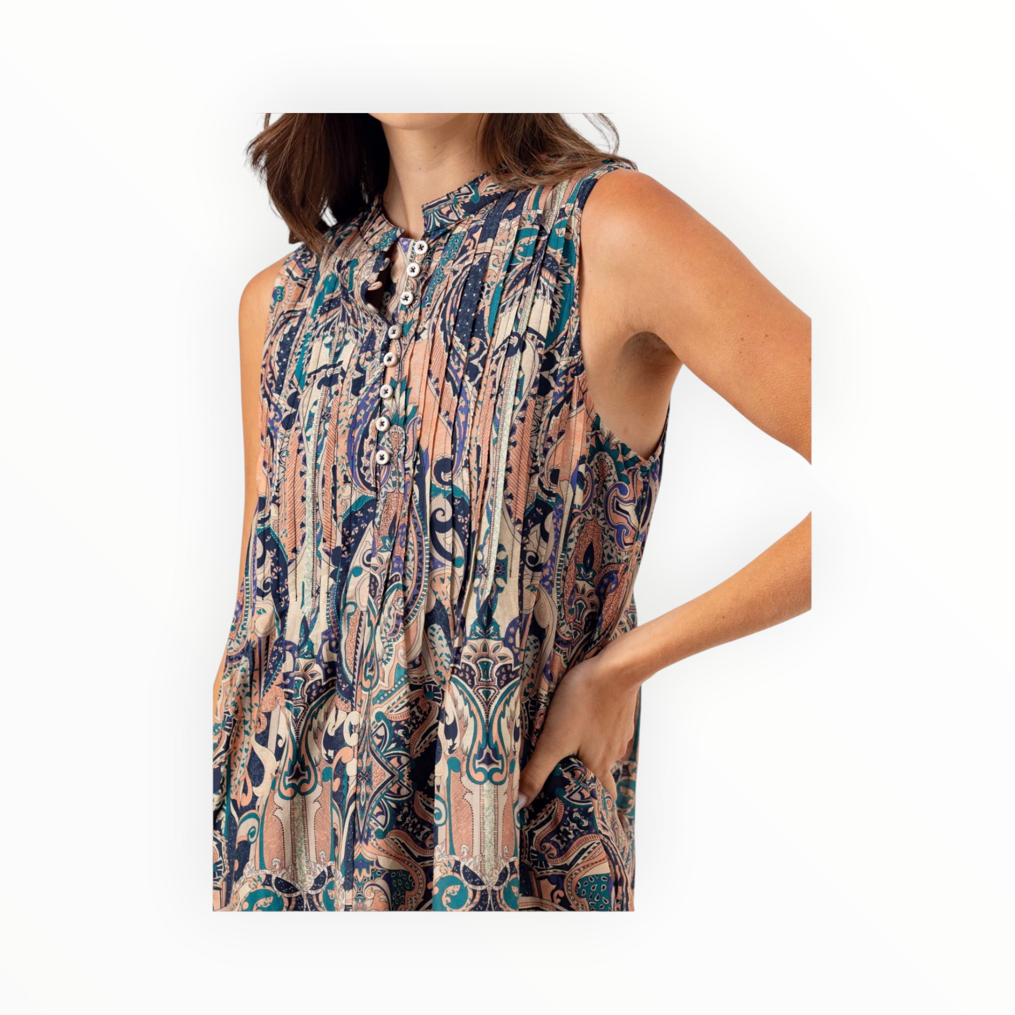 sundays Leora Dress - Spice Mosaic