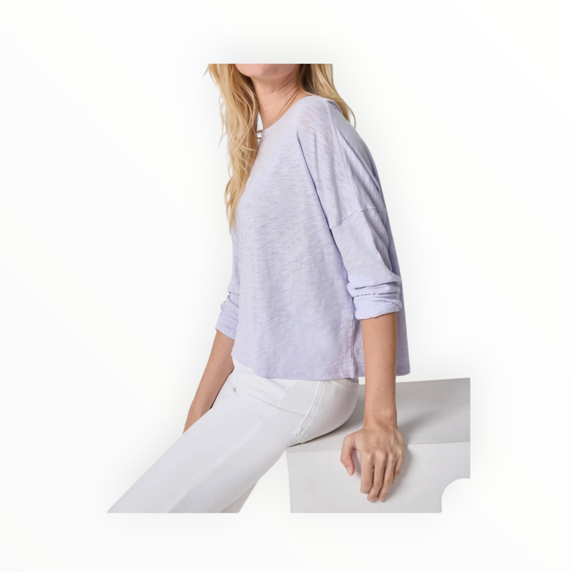 LILLA|P Easy Long Sleeve Beach Tee - Lilac