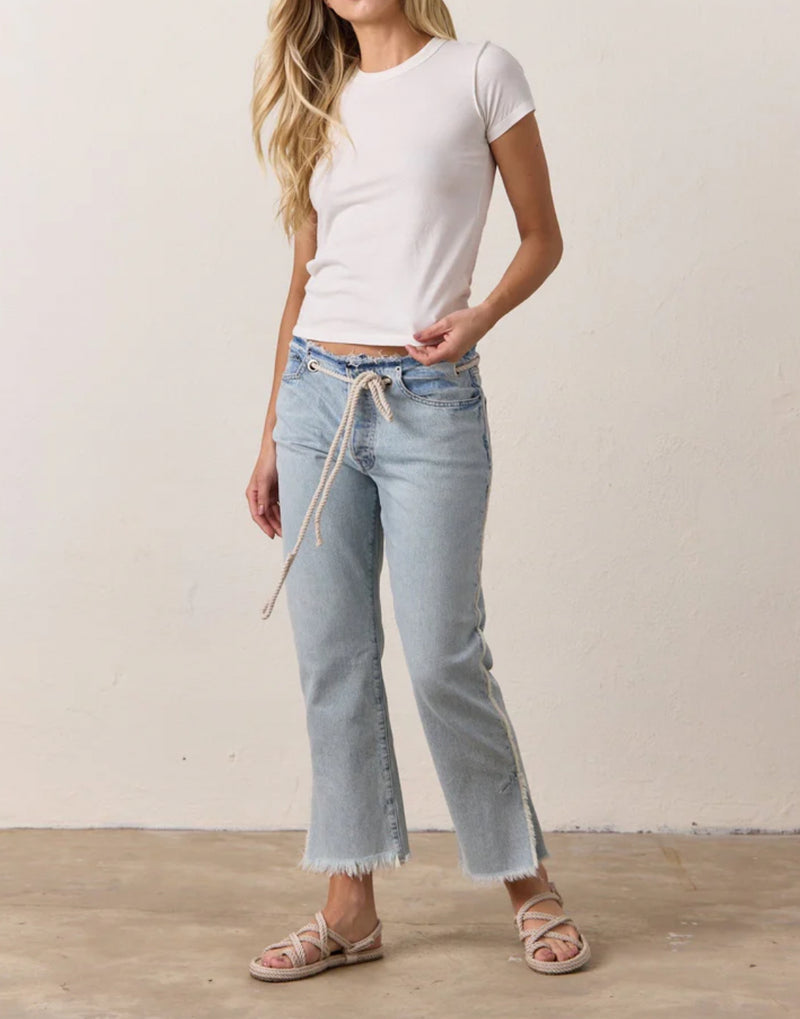 NSF Penny Relaxed Tie Waist Jean - Sunshine Wash