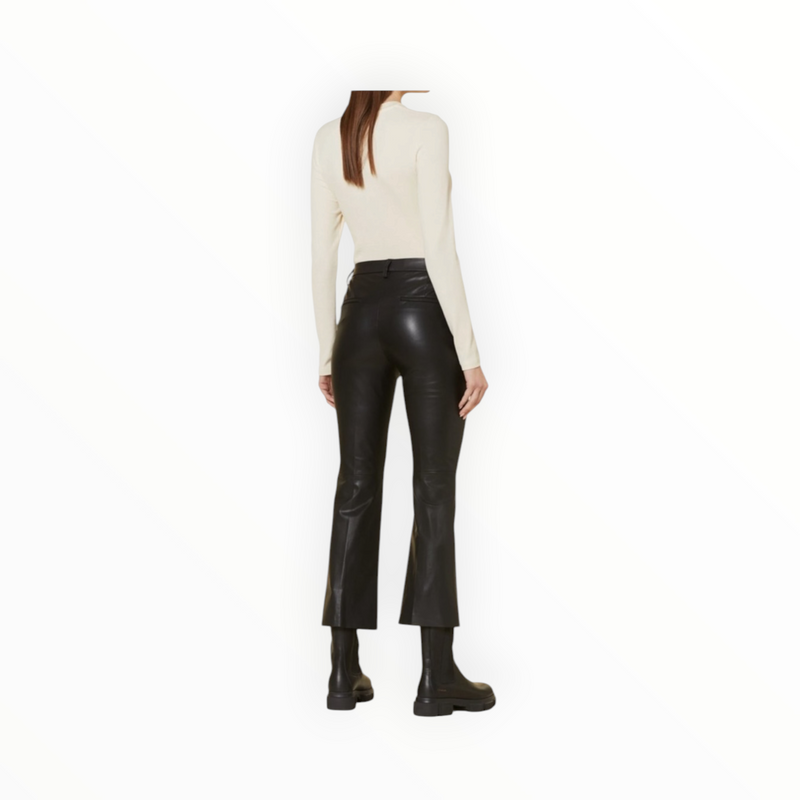 MAC Aida Kick Veagan Leather Pants - Black