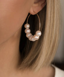 leah alexandra Cannes Hoops - Gold