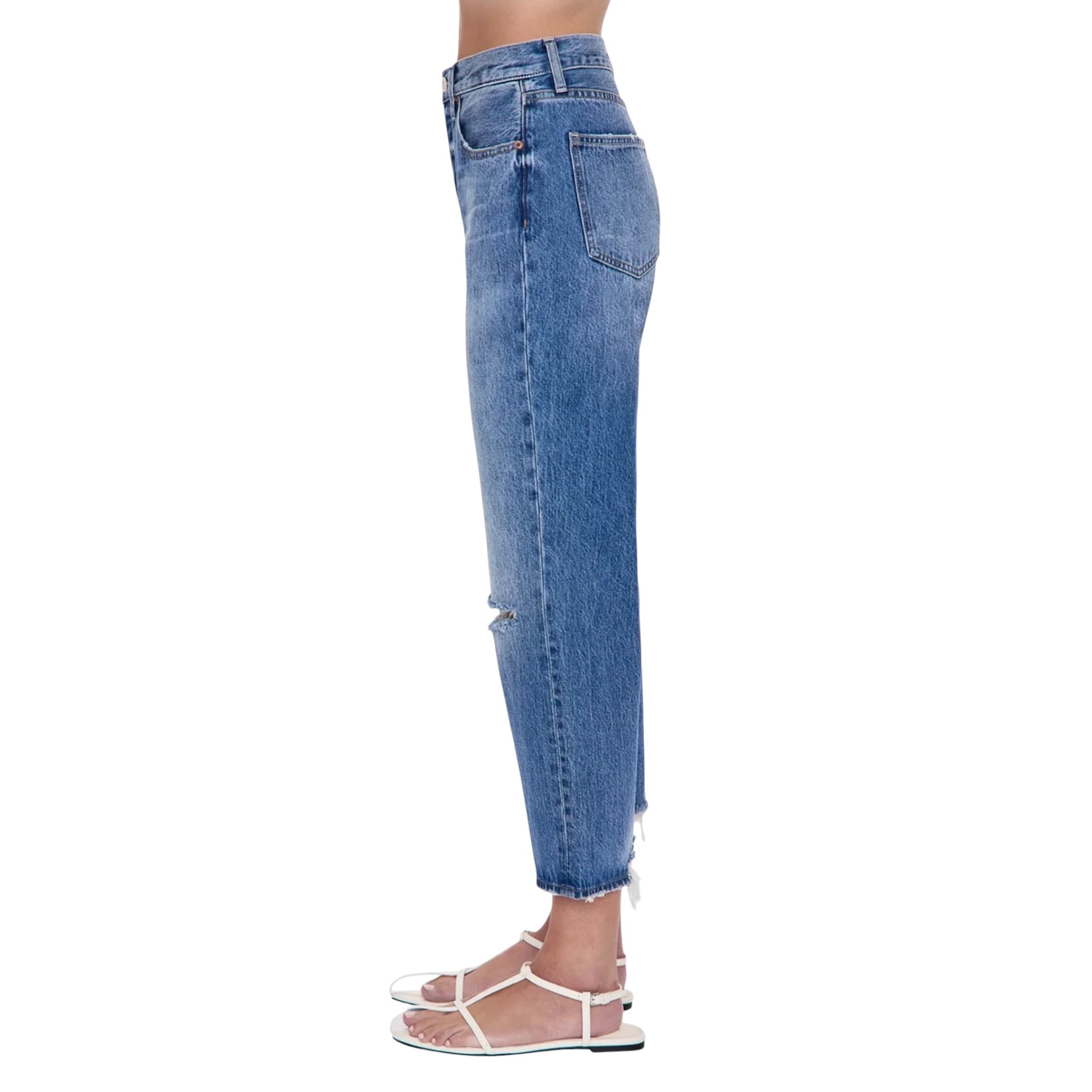 Pistola Cassie High Rise Straight Crop - Honor Distressed