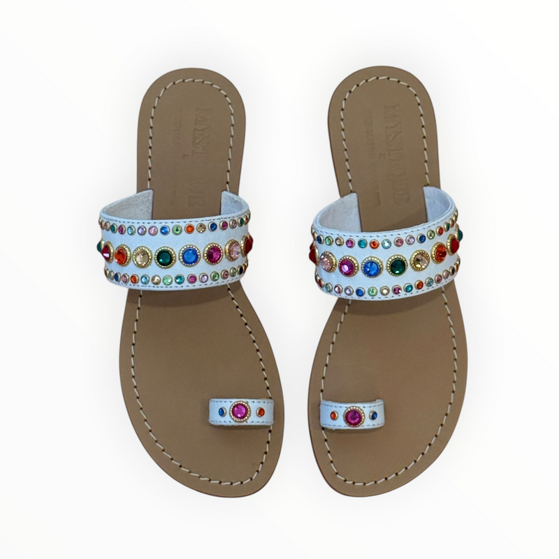 Mystique Sandals - White/Multi