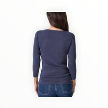 LILLA|P 3/4 Sleeve Boatneck - Dark Navy