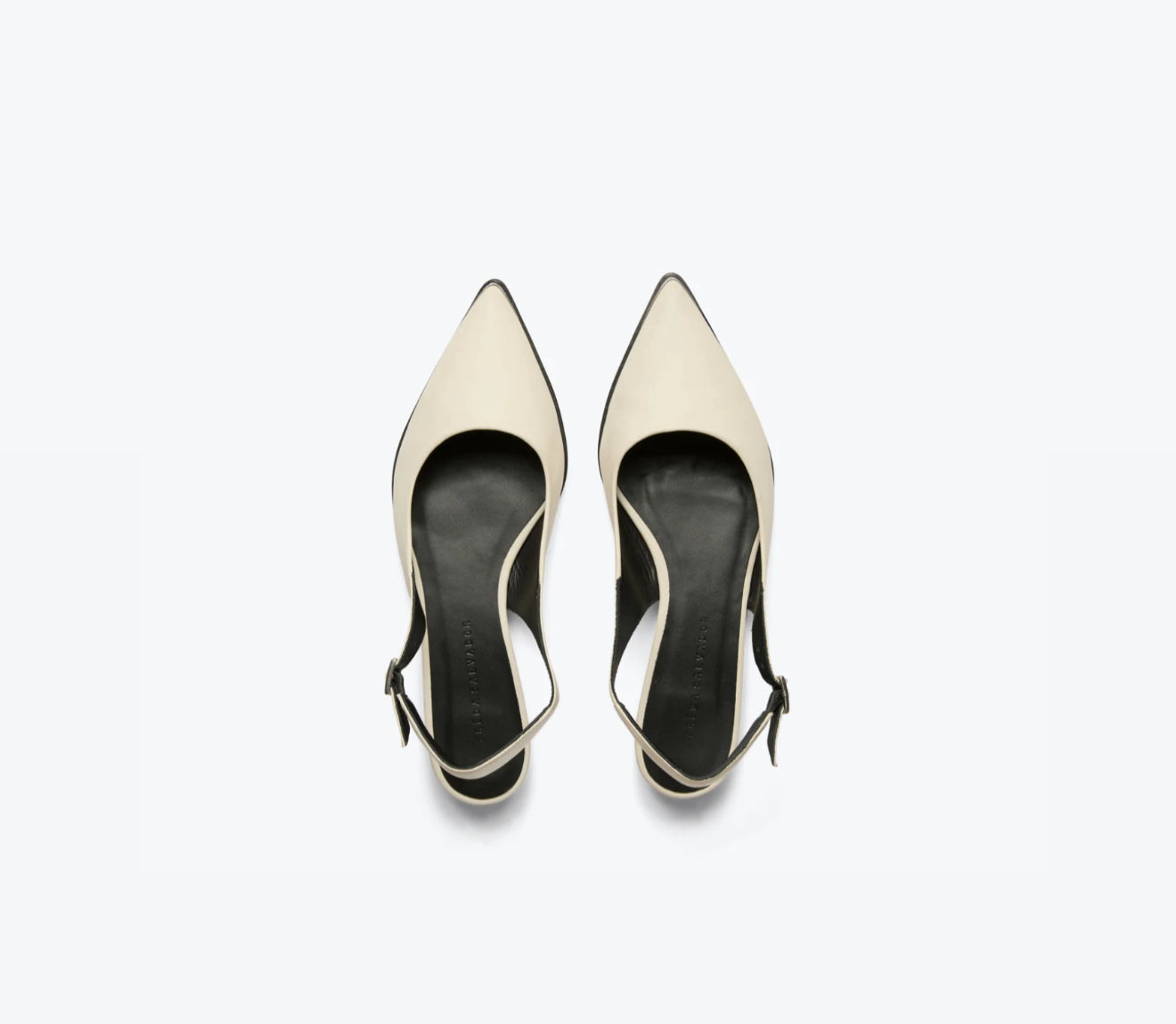 Frēda Salvador Kelly Sling back Point Flat - Macadamia Nappa