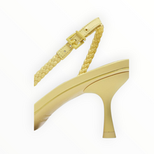 SIMKHAI Dylan Open Weave Slingback Pumps - Butter Cream