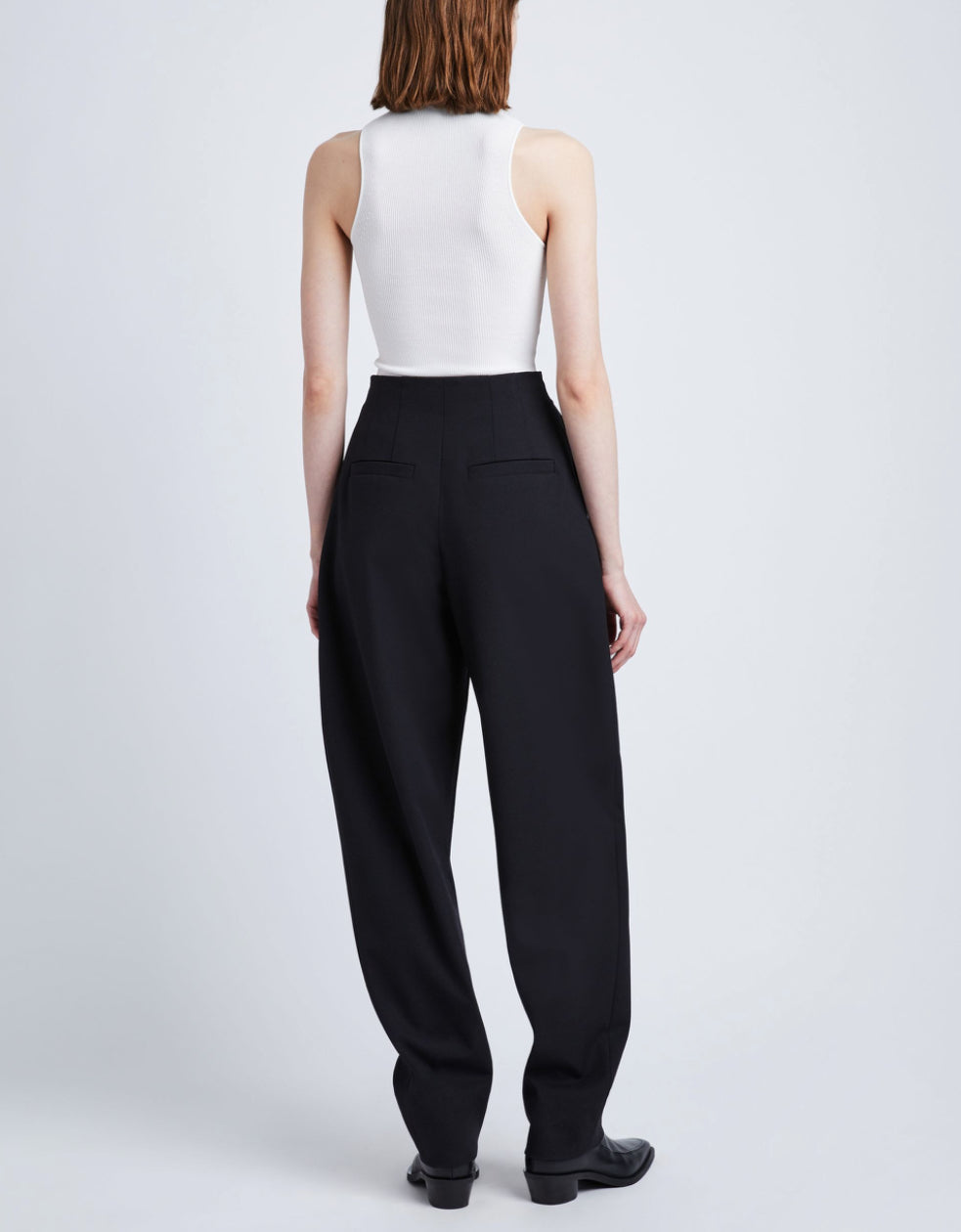 Proenza Schouler Wool Stretch Suiting Trousers - Black
