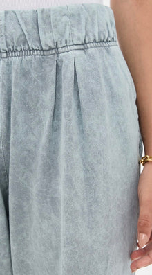 Les Tien Penny Pleat Front Pants - Slate Grey Mineral