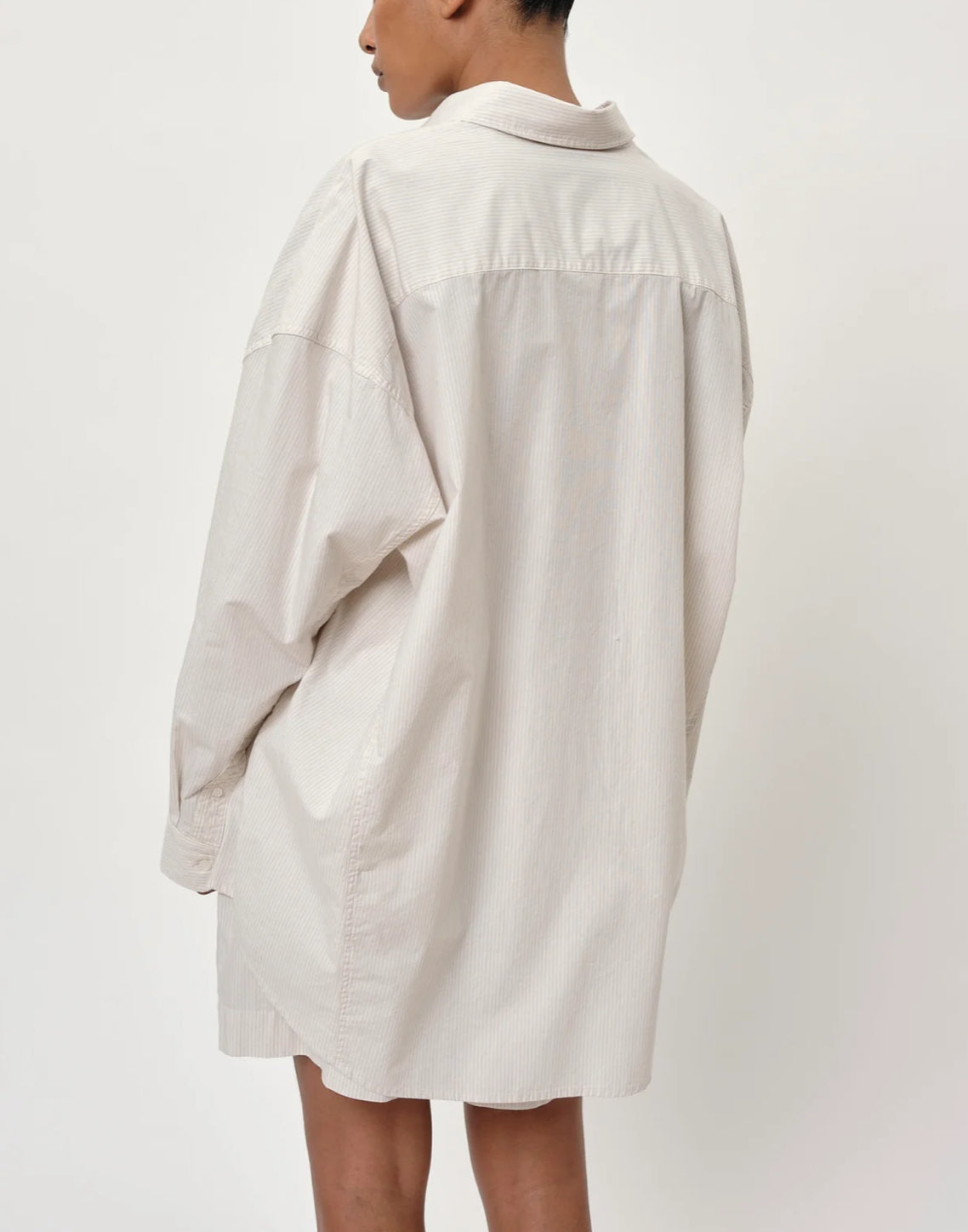 Herskind Lex Shirt - Creme Pinstripe