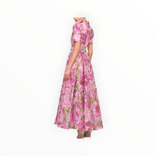 THEIA Abba Jacquard Gown - Opera Mauve/Meadow