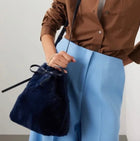 Apparis Mansur Gavriel Mini Bucket Bag - Blackberry
