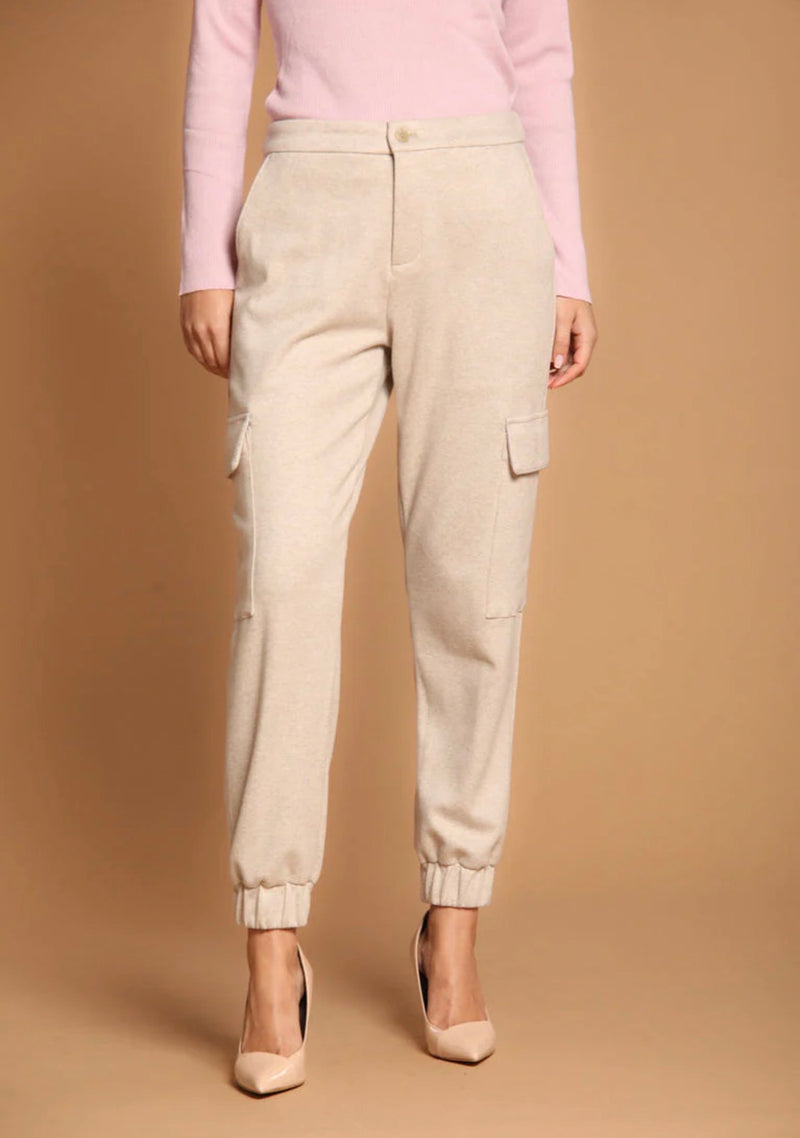 Mason's New York Easy Cargo Pant - Light Oatmeal