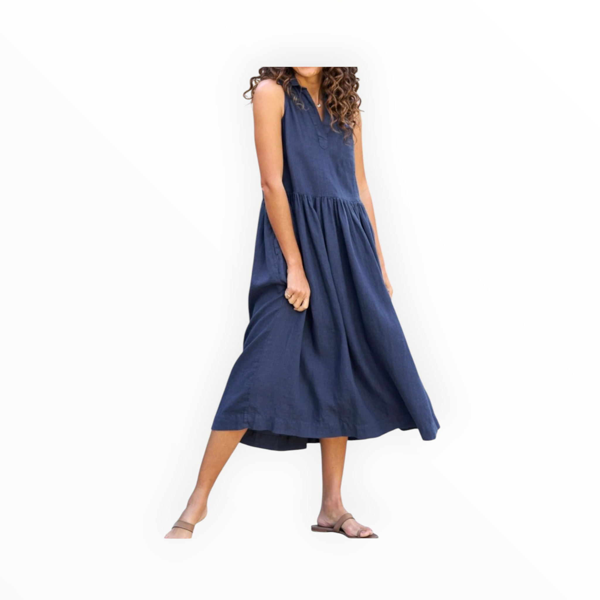 Frank & Eileen Daphne Dress - Navy