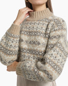 dh New York Lou Sweater & Satin - Dress Set - Oatmeal Combo