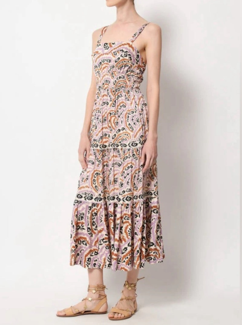 Omika Monroe Midi Dress - Lucia Lavender