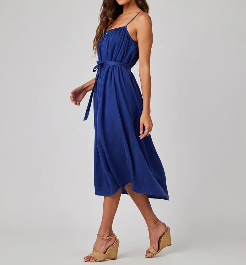 Bella Dahl Flowy Cami Dress - Navy Coast
