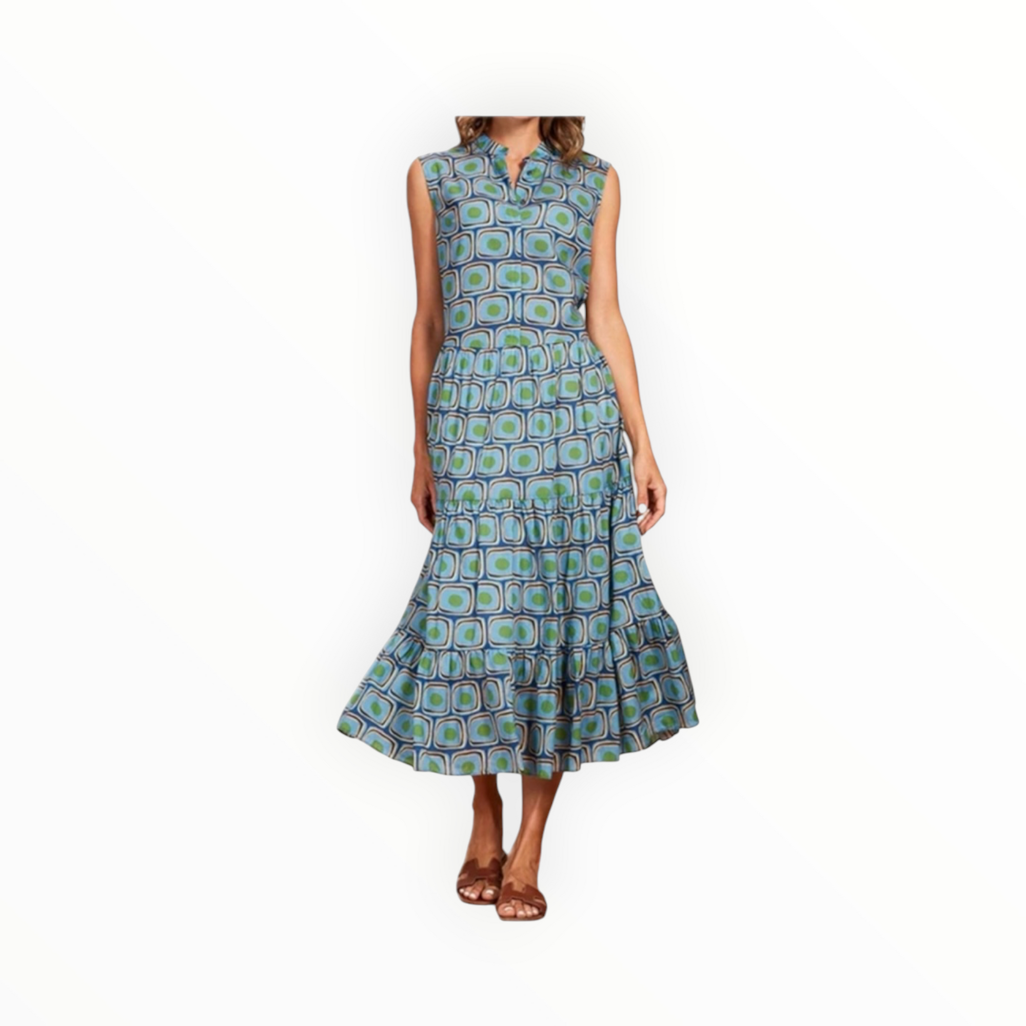 0039 Italy Mila Graphic Print Dress
