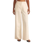 Z Supply Mia Loose Wide Leg Denim Pant - Off White