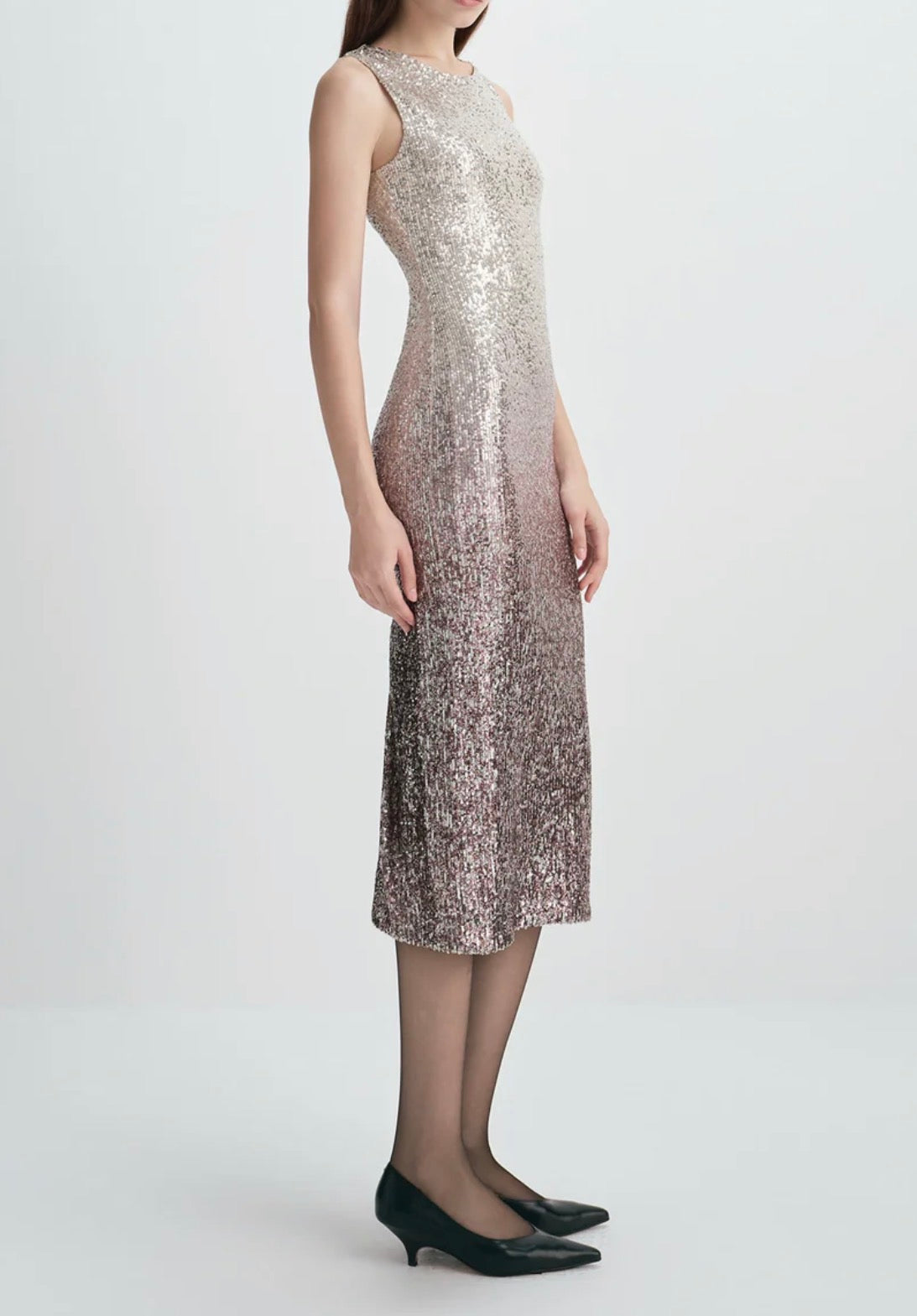 Rue Sophie Jiselle Sequins Dress - Champagne Gradation